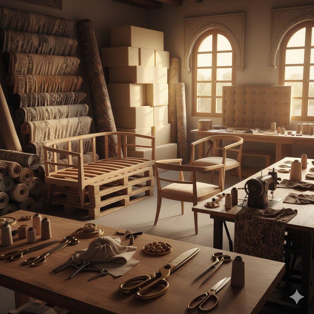 Atelier de tapisserie haut de gamme à Marrakech